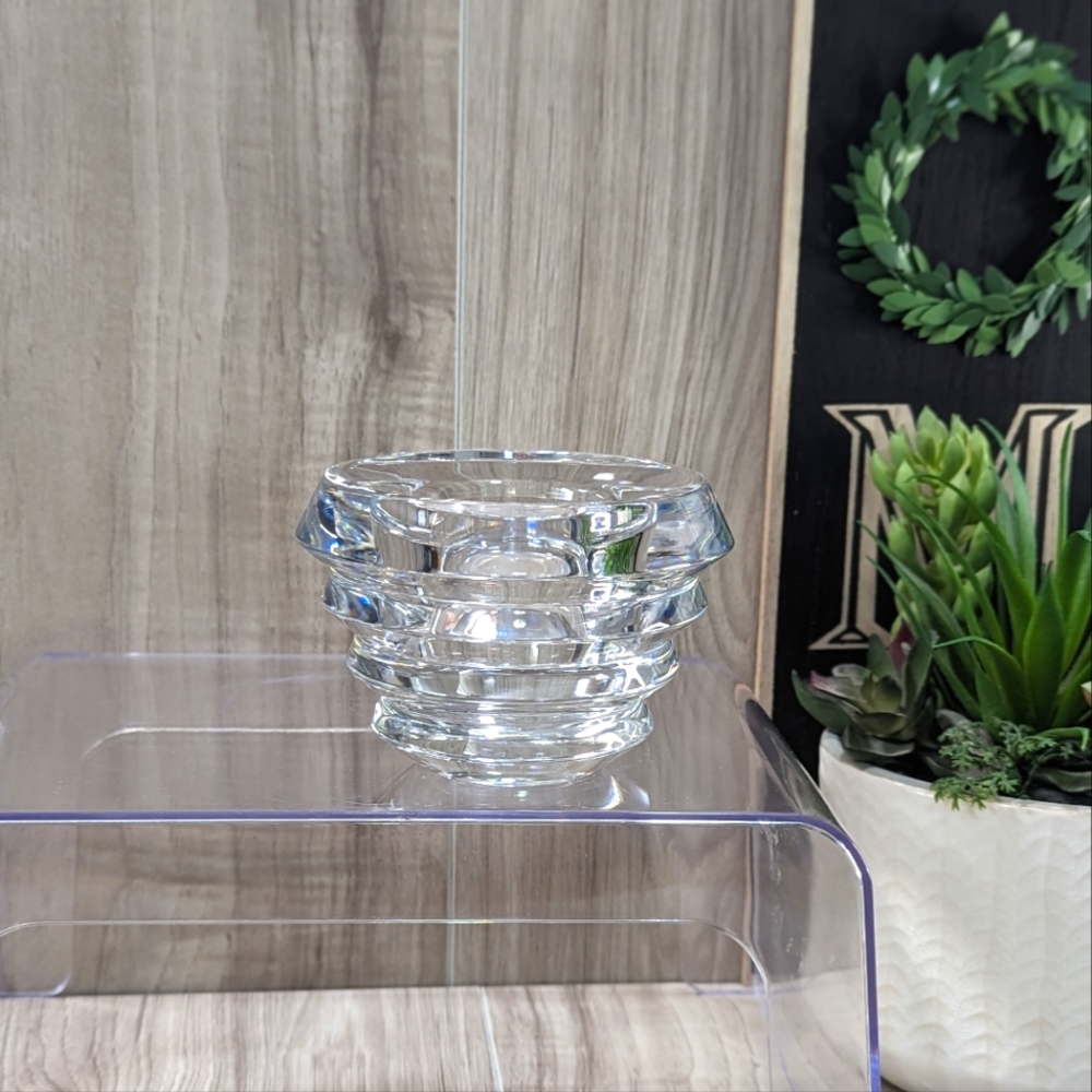 Lenox~Crystal Taper Candle Holder